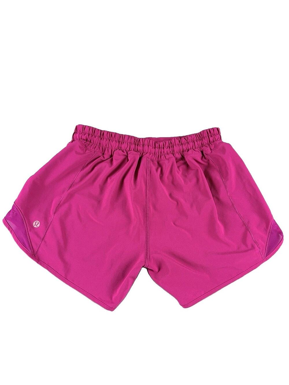 Lululemon Hotty Hot Low Rise Lined Short 4” Ripened Raspberry size 6 W7AWBT